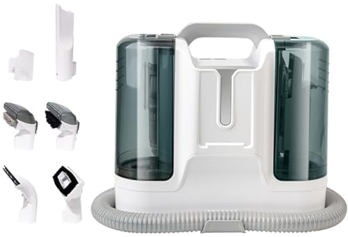 Macchina portatile for la pulizia dei tappeti, Aspirapolvere for liquidi e asciutti, for scale, tappezzeria, tappeti e sedili for auto, for liquidi e macchie, doppio serbatoio, Lavatappeti portatile