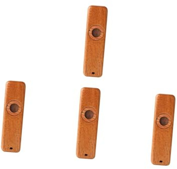 Generic 4sätze Holzkazoo Für Erwachsene Und Tragbares Musikinstrument Zur Begleitung Von Gitarre Ukulele Mehr Einfach Zu Spielen Für Partys Und Musikliebhaber Inklusive Austauschbarer