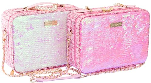 Girabrilla Tweed Case 1 Maxi - Maletín de Maquillaje con Espejo y Set de Maquillaje, Color Sorpresa