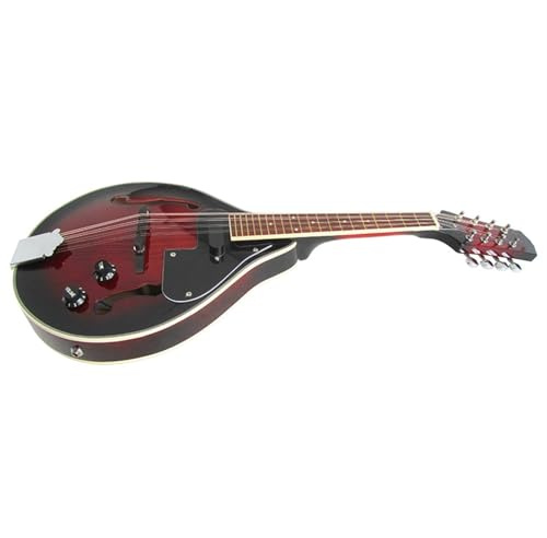 String Instrument Electric Mandolin Sun Color Electric Mandolin Durable Selected Materials(Wine red)
