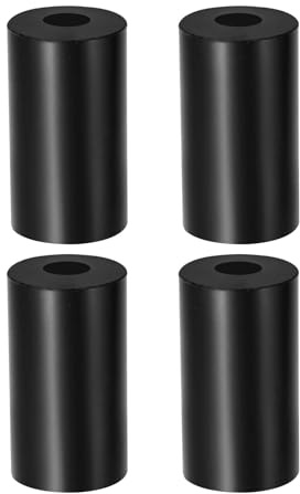 YELARXI Distanziatori in gomma multiuso, diametro interno 8 mm x diametro esterno 25 mm x 45 mm T, in neoprene, rotondi, antivibrazioni, rondella distanziale, adatti per bulloni HVAC, accessori per