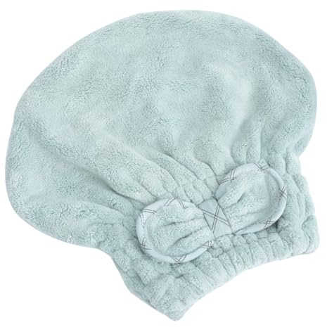Healvian Schnelltrocknende Haarhaube Aus Korallenvlies Saugfähiges Haartrockenhandtuch Für Trockene Haare Für Hausgebrauch Und Reisen