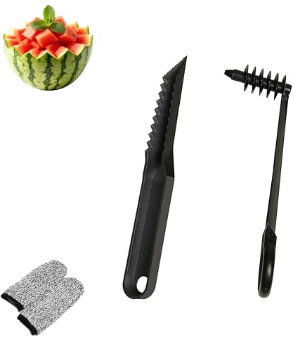 3 PCS Kitchen Spiral and V Shaped Tools Set, Hand Spiral Slicer for Melon Fruit Potato Cucumber Carrot Vegetables Slicer Cutter, Kitchens and Dining Accessories Tool