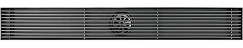 desagüe de ducha, Desagüe de ducha, desagüe lineal, rectangular acero inoxidable(Grün)
