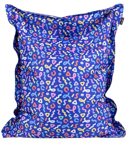 Bean Bag Bazaar Large Outdoor Kids Bean Bag with Filling Included, Confetti