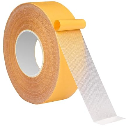2,5cmx10m Ruban Adhésif Double Face Extra Fort,Ourlet Facile Sans Couture | Bande Thermocollante Ourlet,Pour Rideaux Pantalons Vêtements Tapis Œuvres D'art