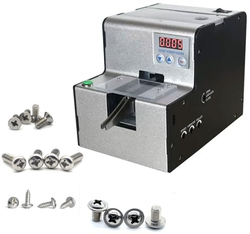 CHANGLKJ Compteur De Vis Automatique, Compteur De Vis Numérique À Piste, Compteur De Vis Réglable De 1 À 5 Mm, Paramétrable De 0 À 9999, pour Vis À Tête Ronde, À Tête Plate Et avec Entretoises