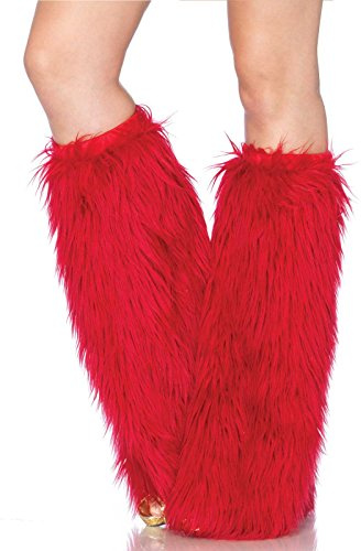 Leg Avenue 3934 - Furry Leg Warmers, Einheitsgröße (Rot)