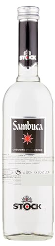 Stock Sambuca, Liquore della Tradizione Italiana Prodotto Attraverso l'Infusione di Due Varietà di Anice - Bottiglia da 500 ml