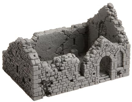 NOCH Kapellenruine, mittelalterliche Ruine Modellbau, 10,5 x 6,7 x 6,7 cm für Spur H0 ideal für Szenen