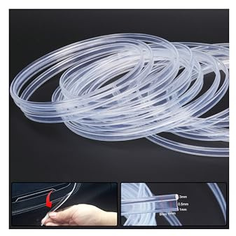 QAUBEN Glasfaser wasserdicht Auto Seitenleuchte LED Beleuchtung Glasfaser Band Auto Innenraum Atmosphäre Neon Kalte Lichter 10 Meter (32.81ft)