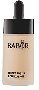 BABOR MAKE UP Hydra Liquid Foundation, Make-up für trockene Haut, Mit Hyaluronsäure, Mittel stark deckend, Langanhaltend, 06 natural, 1 x 30 ml