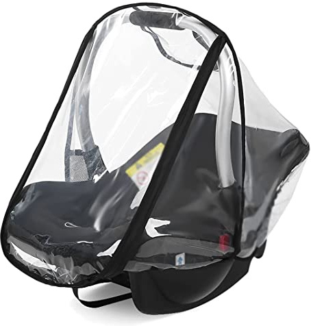 Universal Baby Autositz-Regenschutz mit leicht zugänglichem Reißverschluss, wasserdichter Regenschutz für Baby-Autositze