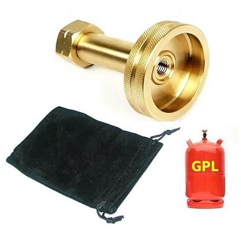 Adaptateur pour Remplissage de Bouteille Gaz Liquide +Sac en Velours +Joint