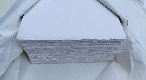 Büttenpapier Aquarellpapier handgeschöpft A2 10 Bogen (Mattes Finish)