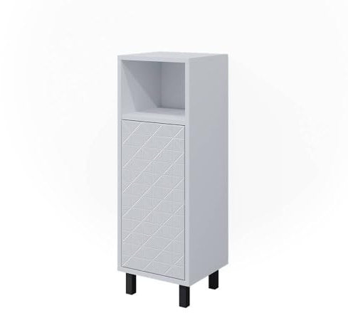 Vicco Midischrank Agasta, Weiß, 30 x 87.2 cm
