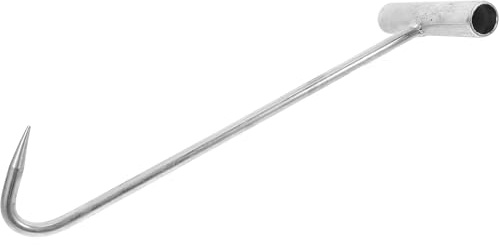 KONTONTY Handle Kanaldeckelheber Schwerlast Haken Für Schachtdeckel Robuster Hebehaken Für Einfache Handhabung Manhole Cover Lifter Praktisches Werkzeug für Schachtabdeckung, Kanaldeckel, 30cm