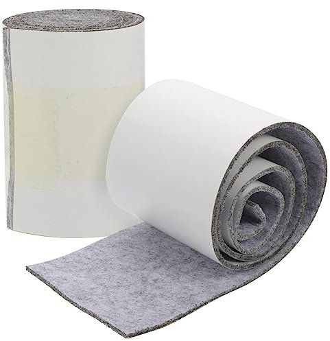 Gadpiparty 2 Rollen Selbstklebende Filzstreifen rutschfestes Klebeband Filzgleiter für Möbel Möbelauflagen Möbelpads für Hartholzböden Filzunterlage mit Kleber Möbel Pad Beinpolster Schutz