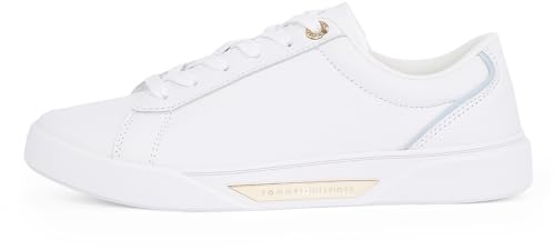 Tommy Hilfiger Women's Chic Leather Court Trainers