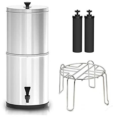 Sous le filtre à eau de l'évier, Système de filtration d'eau par gravité BB9-2 11L Seau de filtration d'eau for la maison Camping en plein air Préparation aux urgences Équipement de camping pour la cu