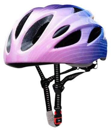 Baoblaze Fahrradhelm für Kinder Sporthelm Trendy Tragbarer Fahrradhelm Kinderfahrradhelm zum Radfahren Rollschuhlaufen im Freien, Pink Blau