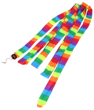 TOYANDONA Dekorativer Drachenschwanz Zum Drachenbauen Langer Schwanz Aus Buntem Stoff Drachenschwanzrohr Für Outdoor-Drachen Regenbogenschwänze Zum Fliegen