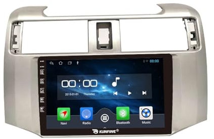 Quad Core 4G+64G Car CarPlay Android Auto 9 IPS Display Navigation Stereoanlage Touchscreen Haupteinheit Pad Tablet Rückfahrkamera GPS Radio Media Player für Toyota 4Runner 2010-2015