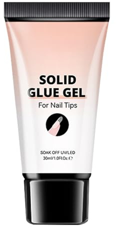 Gel Colle pour Ongles Solide | Adhérence Forte et | Modelage 30ml Anti-Adhérence Adhésion Puissante pour Femmes