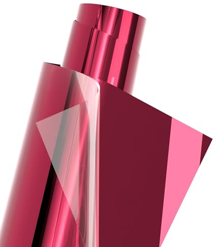 Likcut Metallic Pink Heat Transfer Vinyl HTV, 12 x 6ft Iron on Vinyl