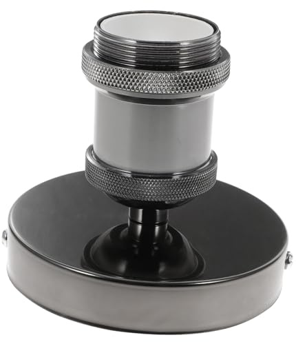 HONITANO Douille Vintage Aluminium Noire pour Ampoule à Vis Support de Lampe Plafonnier Simple et Compatible Ampoules à Culot Standard pour Décoration Intérieure Chaleureuse