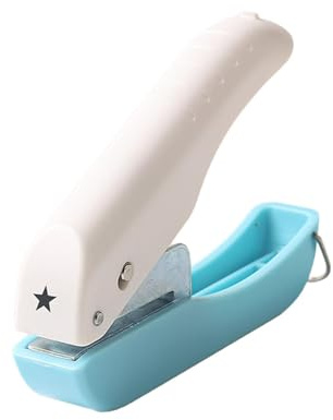 Gitohoni Perforadora de Papel Cortadora para Manualidades Sacabocados Decorativo Herramienta para Niños Punzón de Formas para Operación Estable Adecuado para, Estrella, Individual