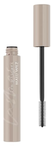 Malu Wilz 24h Mascara schwarz 10ml I Wischfeste, langanhaltende Wimperntusche für ausdrucksstarke Wimpern & aufregendes Augen Make-up I Intensive Farbabgabe