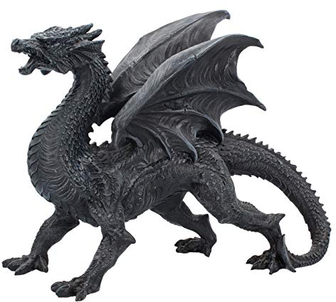 Nemesis Now Dragon Watcher - Figura Decorativa (28,5 cm), Color Negro