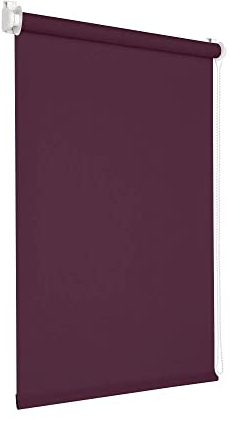 Victoria M. Tenebra Verdunkelungsrollo Klemmfix Rollo Fensterrollo, Sichtschutz, Verdunkelnd, Ohne Bohren inkl. Montagematerial, 45 x 160 cm, Lila Aubergine