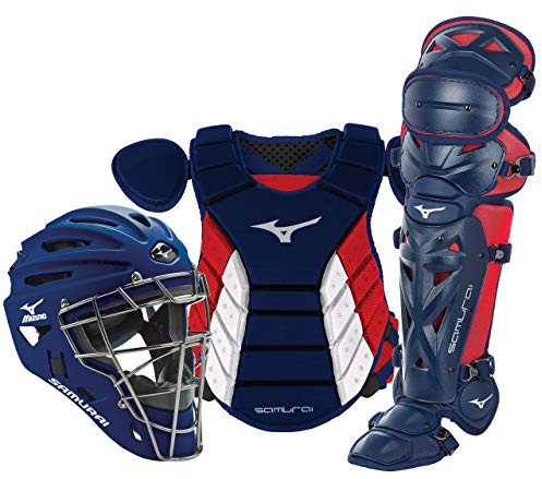 Mizuno Samurai - Set di attrezzi da baseball per adulti, 40,6 cm, colore: blu navy