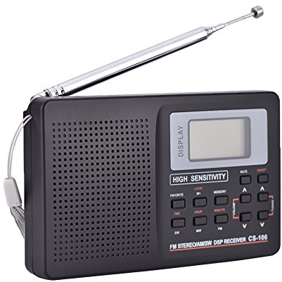 Bewinner AM FM Tragbares Radio -Taschenradio FM/AM/SW/TV-Ton Vollfrequenzempfänger, für Ältesten(Radios)