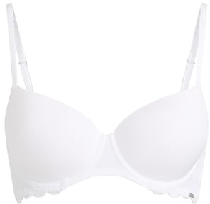 HUNKEMÖLLER Vorgeformter Bügel-BH Angie mit Spitze - White - 85B
