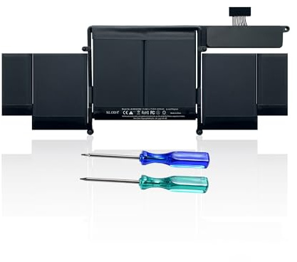 SLODA A1493/A1582 Laptop Ersatz Akku für MacBook Pro Retina 13 A1502 (Ende 2013, Mitte 2014, Anfang 2015) Batterie [Li-Polymer 11.34V 6330mAh]