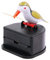 Jucaifu Distributeur de cure-dents Little Bird créatif type poussoir distributeur de cure-dents porte-cure-dents (or)