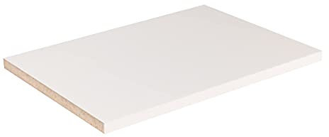 Cabinet Shelf Melamine 3/4'', Custom, Cut to Size. (16'' Depth, 18'' Length)