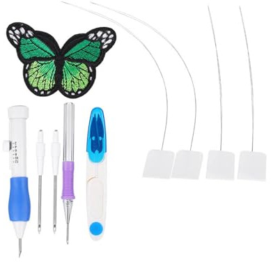 Stickerei Punch Needle Pen Set Magic Embroidery Pen Set Stickerei Starter Kit Stickerei Stitching Craft Tool, Embroidery Pen Stitching Craft Tool Set