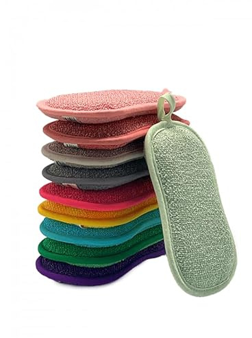 Juego de 10 esponjas limpian todo – Clever SpONGE – Venteo – Multicolor – Esponjas de doble cara – todas las superficies/lavable a máquina 17 cm 0,18 kg