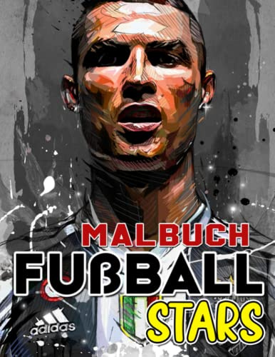 Fussballstars Malbuch: Farbseiten Berühmter Fußballer Zeichnung zum Geburtstag, Weihnachtsgeschenke | 30 Illustrationsseiten für Have Fun