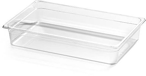 Forgast Polycarbonat Behälter | GN 1/1 | 53x32,5 cm | Gastronormbehälter | für Chafing Dish, Bain Marie, Saladette