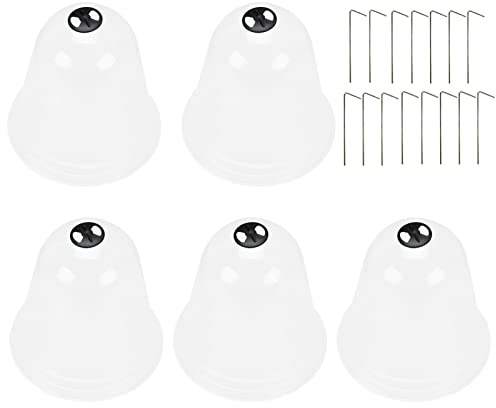smashing Pflanzglocke, Pflanzenhut 5 Stück, Transparent Atmungsaktive Pflanzenschutzhaube, Anzuchtglocke Pflanzenschutz Vor Frost, Schnecken & Vögeln