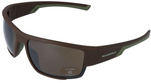 Gamswild WS7133 Sonnenbrille Sportbrille Fahrradbrille Skibrille Damen Herren Unisex | braun | schwarz-blau | blau-blau |