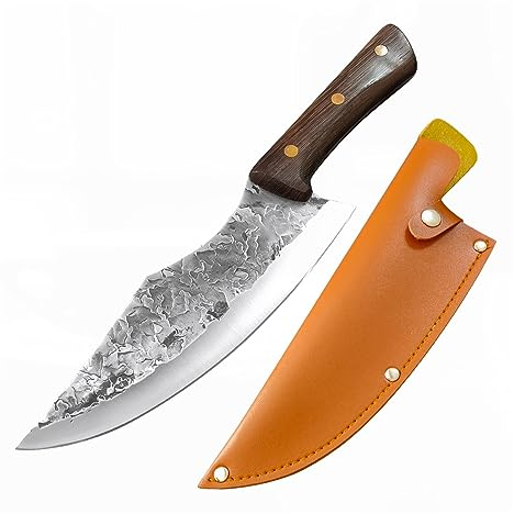 Mit hohem Kohlenstoffgehalt verkleideter Stahl, Hackmesser, Metzgermesser, Schneiden von Fleisch, Fischschneider, Obstmesser, Outdoor-Jagdbeil mit Holzgriff