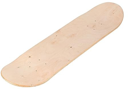 NEW-YIJUNSHUN Skateboard Deck 8 Ply Maple Wood Stain Blank Skate Board Decks 8 Inch Maple Blank Double Concave Skateboards Natural Skate Deck Board for DIY Design (1)