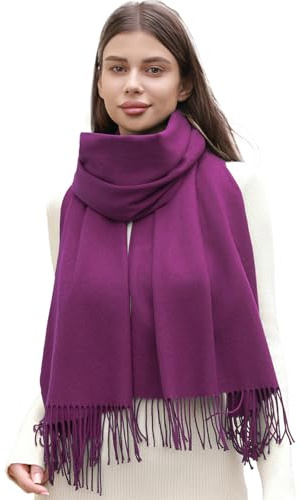 RIIQIICHY Schal Damen Winter Schals Tücher Winterschal Kuschelig Xxl Damenschal Pashmina Herbst Frauen Schal mit Fransen
