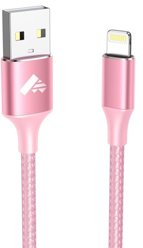 Aioneus iPhone Ladekabel, Lightning Kabel 2M iPhone Schnellladekabel MFi Zertifiziert iPhone Kabel Nylon USB Lightning Kabel für iPhone 14 13 12 11 Pro Max Mini XS XR X 8 7 6 6s Plus 5 SE 2020,iPad